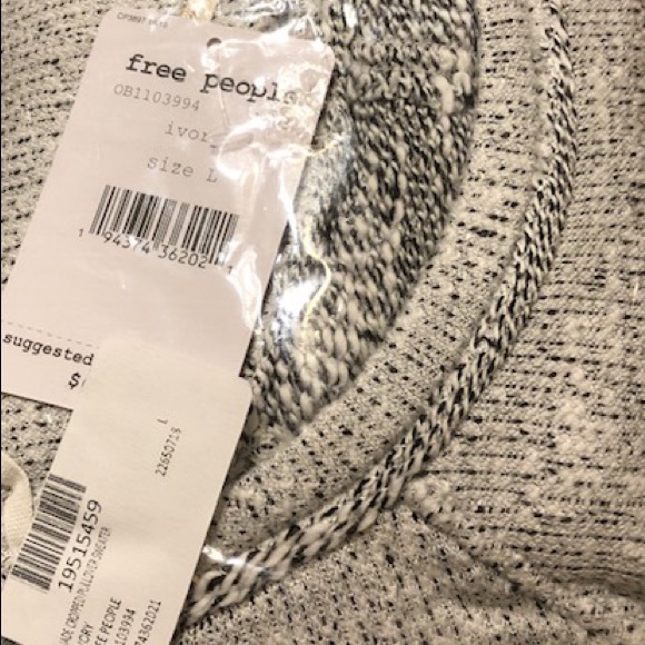 ✨ NEW Free People Jade ivory cropped sweater - Picture 5 of 6